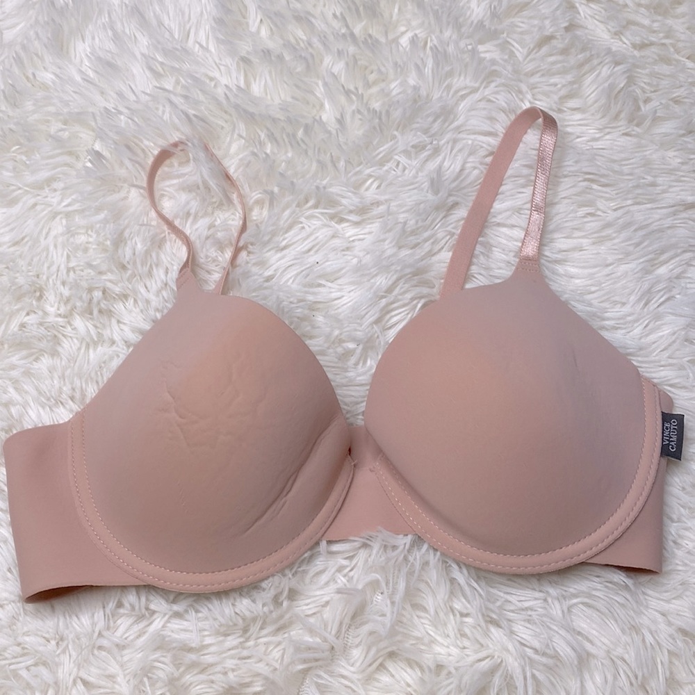 Vince Camuto Light Pink Seamless No Wire Lightly Padded Bra Size 34C
